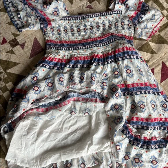 Colorful Patterned Dress - Picture 4 of 4